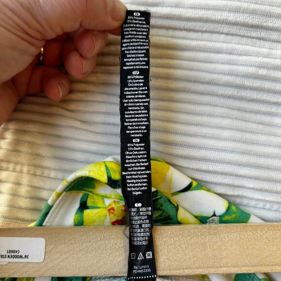 Wildfox Sport Green & Yellow “Palms & Pinas” Pineapple Print Leggings Small - Picture 7 of 8